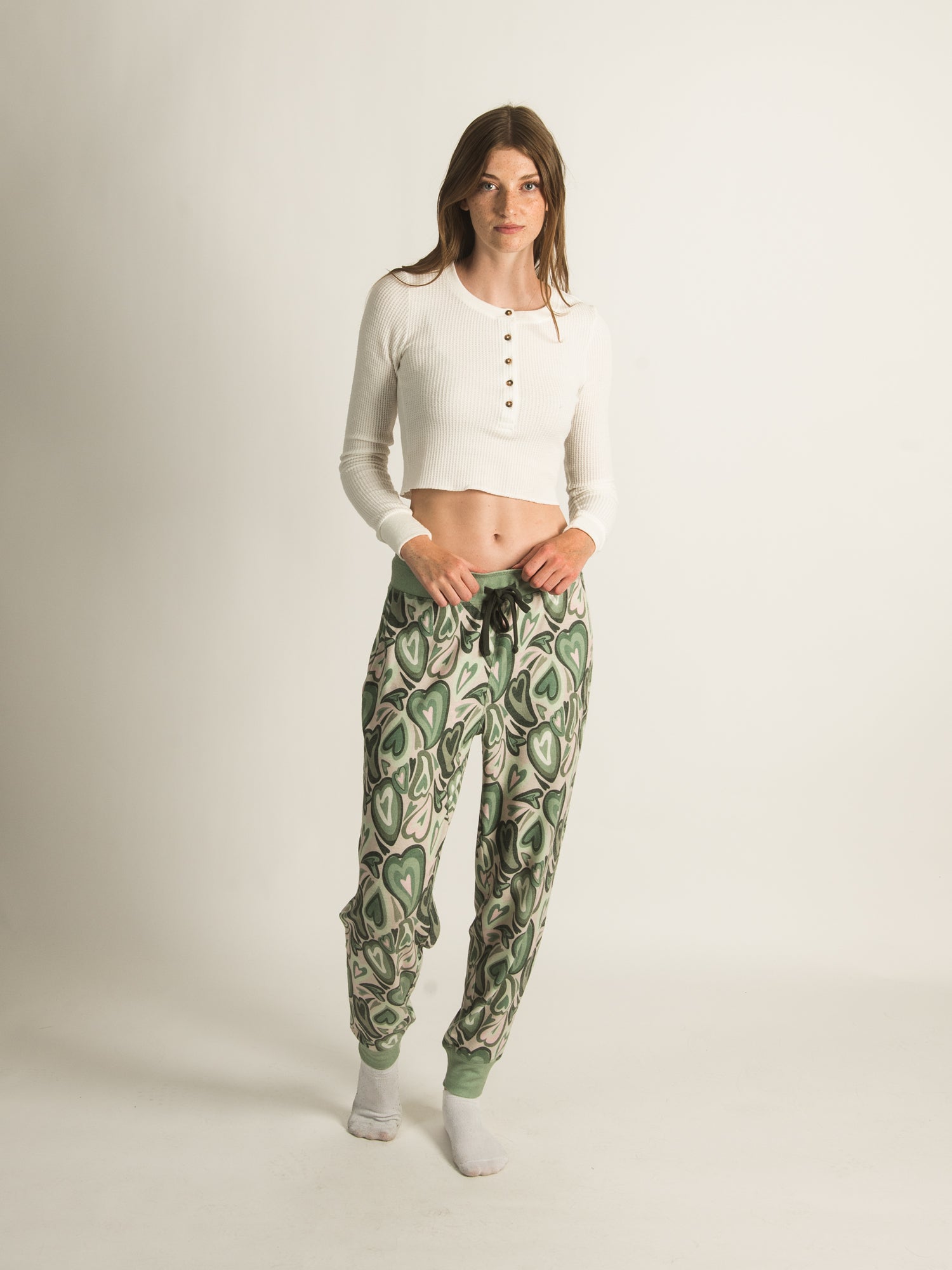 HARLOW HIGH RISE FLARE CHECK PANTS - CLEARANCE