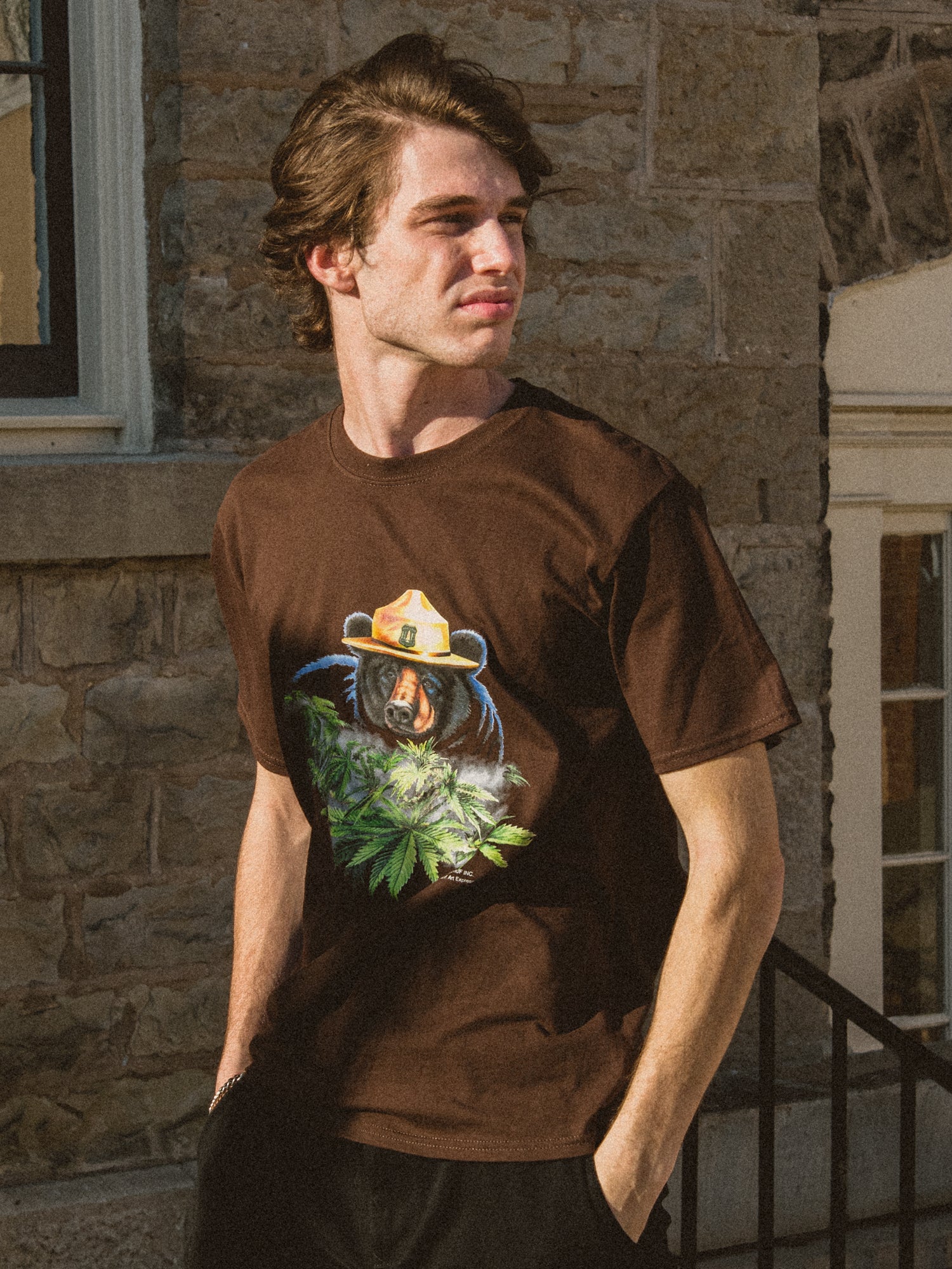 Shop Jeep Fatigue Green Photographic Print Tee for Men from