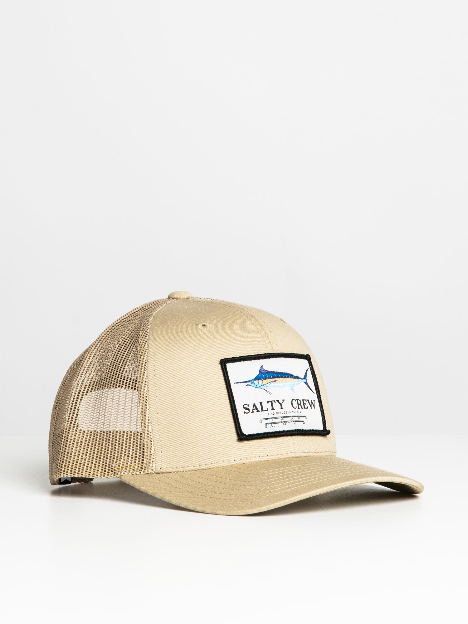 Carhartt Canvas Mesh-Back Logo Trucker Hat in Apricot