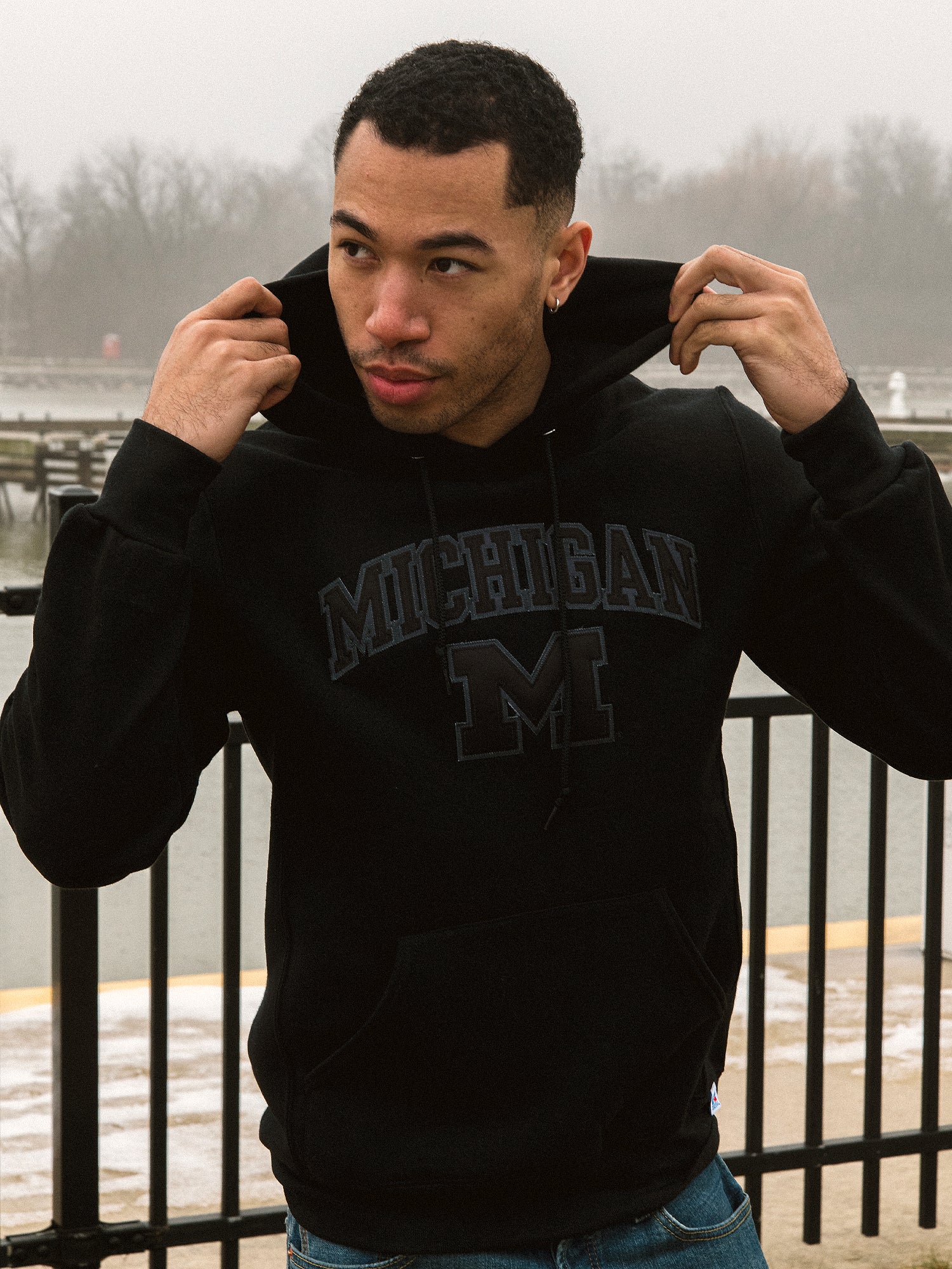 Image of RUSSELL MICHIGAN PULLOVER HOODIE