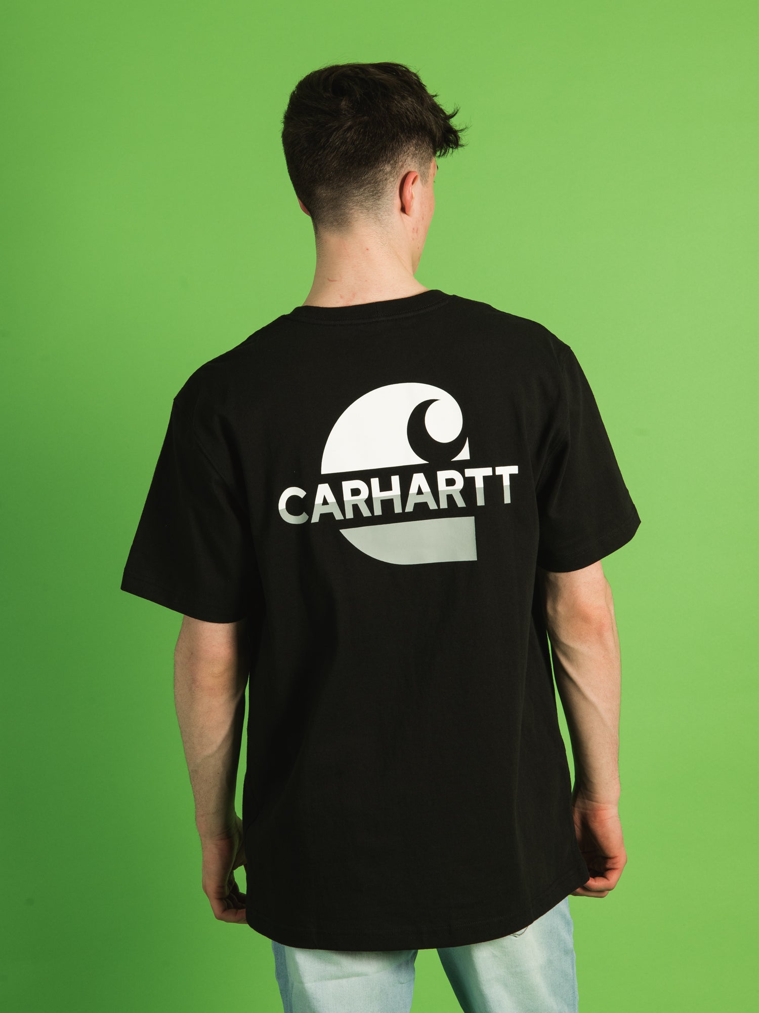 CARHARTT LOOSE FIT SHORT SLEEVE CAMO LOGO