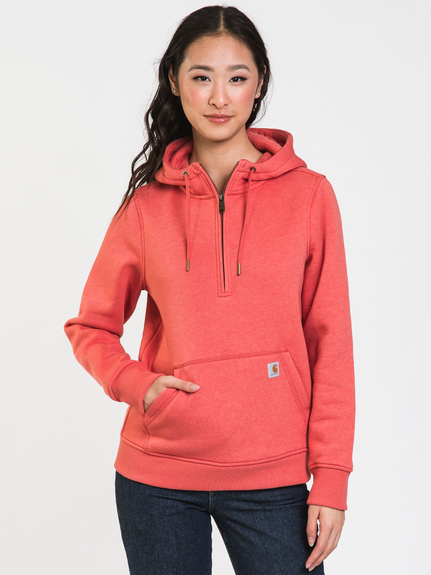 CARHARTT CLARKSBURG HALF ZIP PULLOVER HOODIE