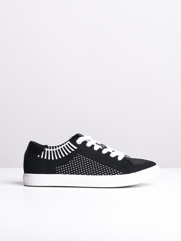 WOMENS ALEXA BLACK/WHITE CANVAS SHOES 