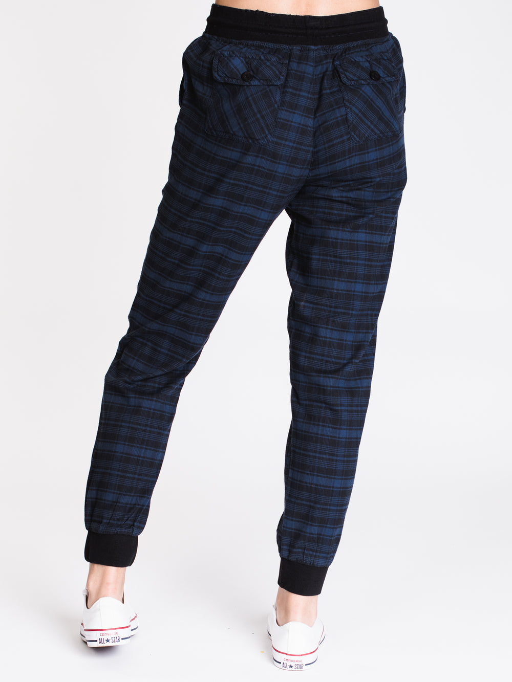 plaid joggers womens