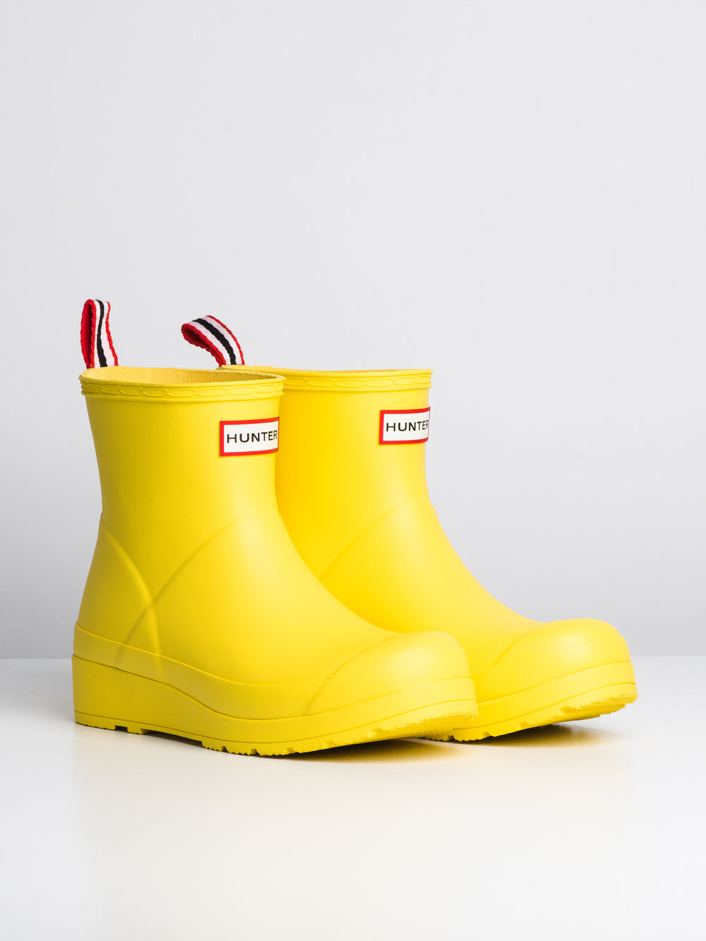 short yellow boots
