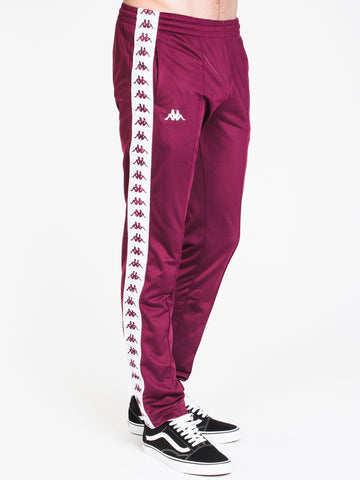 burgundy kappa pants