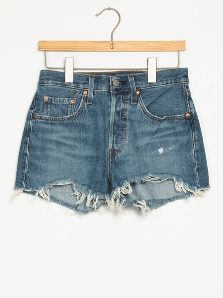 Womens 501 Original Short - Mid Wash - Clearance