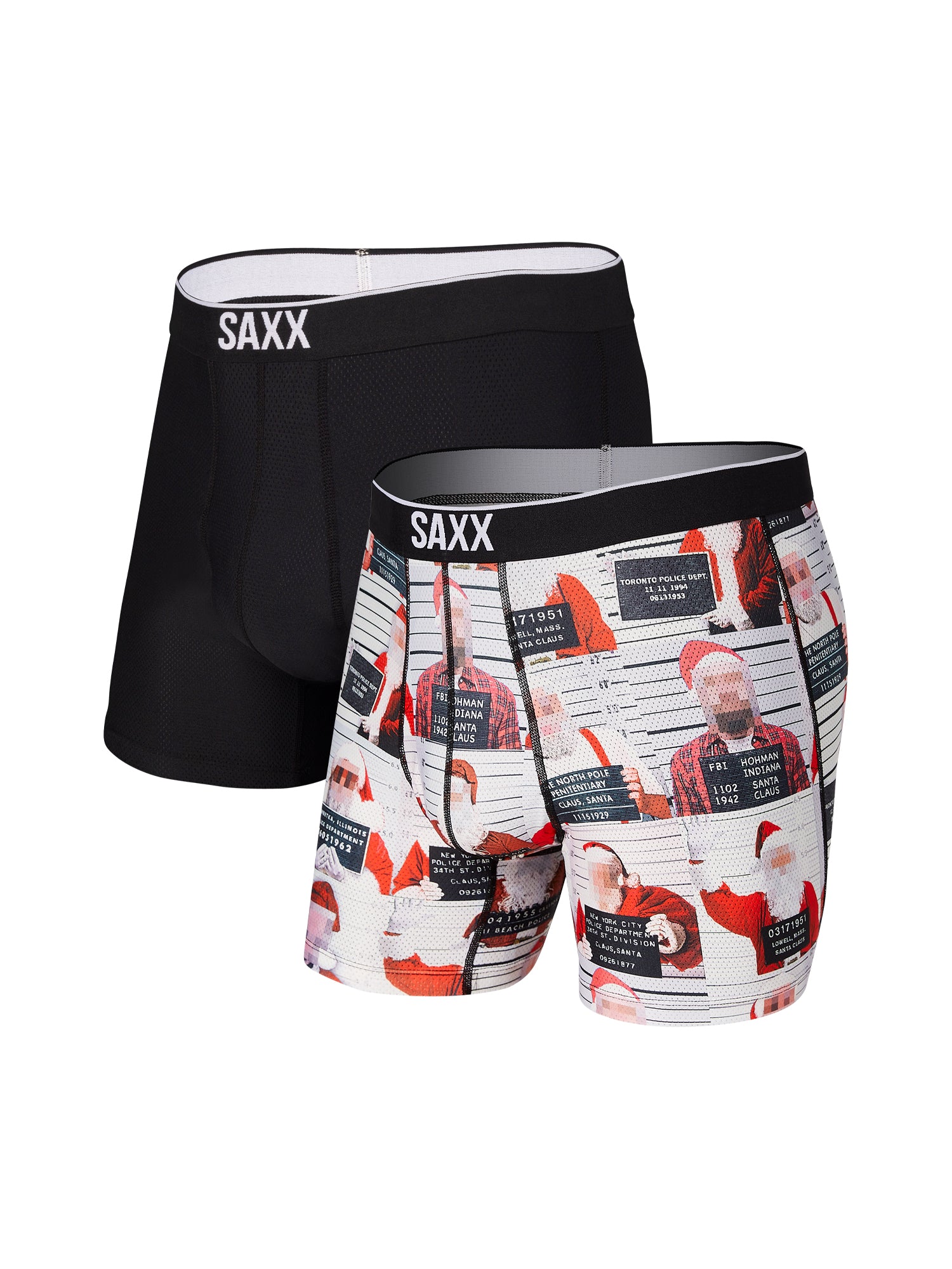 SAXX VOLT BOXER BRIEF 2 PACK - BAD SANTA