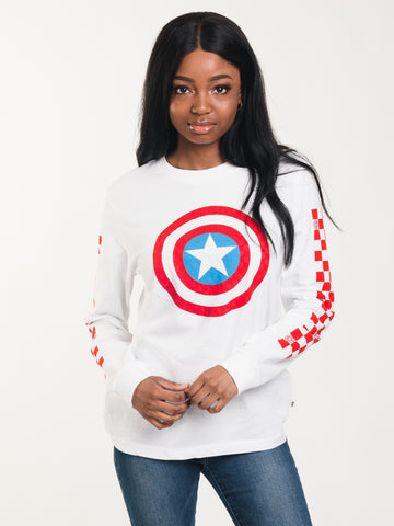 captain america vans shirt