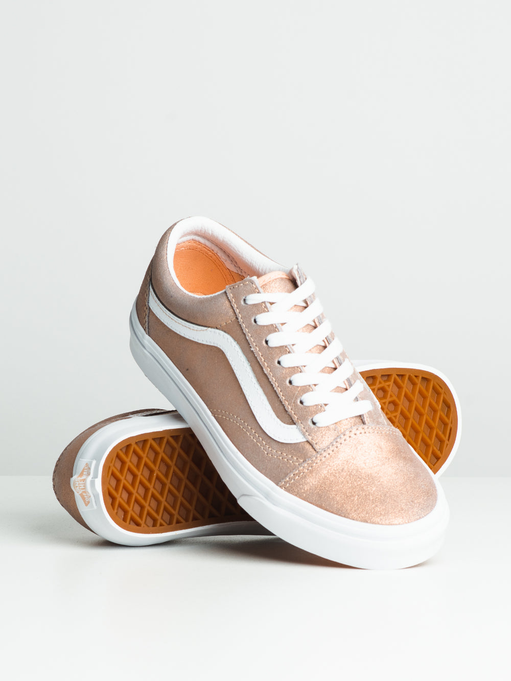 womens rose gold vans