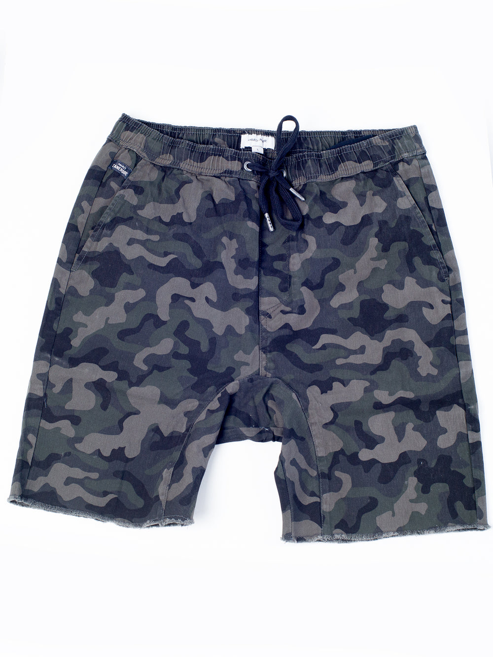 mens camo jogger shorts