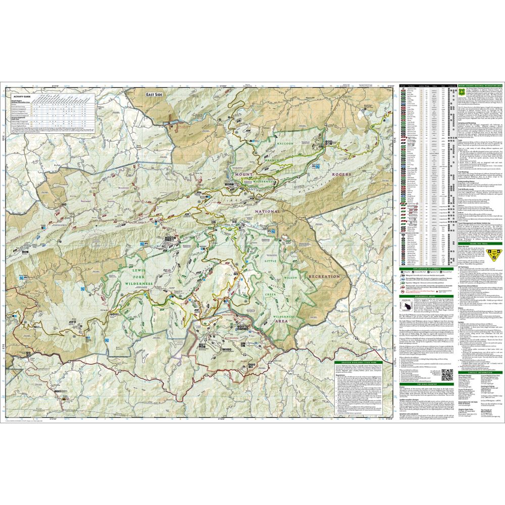 Grayson Highlands State Park Map 1108