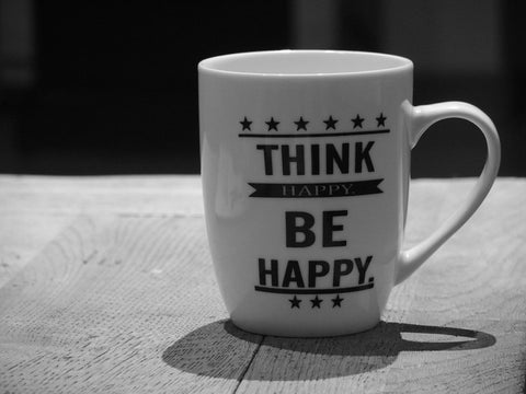 think be happy mug