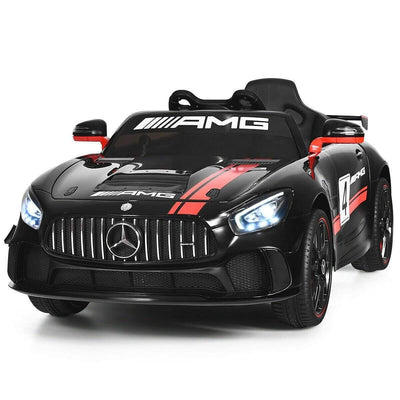 Costway Ride On Cars Black 12V Mercedes Benz AMG Licensed Kids Ride On Car