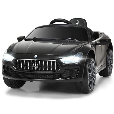 Costway Ride On Cars Black 12V Remote Control Maserati Licensed Kids Ride on Car