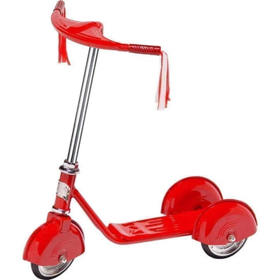 Morgan Cycle Kick Scooter Morgan Cycle Retro Style 3 Wheel Kick Scooter Red-31214