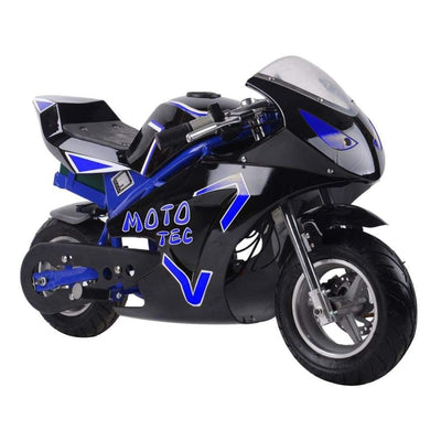 MotoTec Electric Pocket Bike MotoTec 36v 500w Electric Pocket Bike GT Blue-MT-Elec-GT_Blue