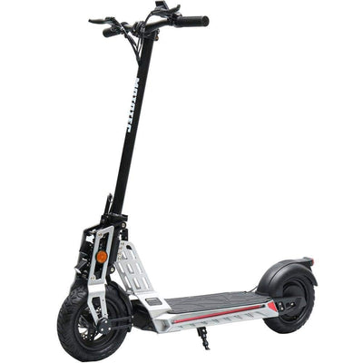 MotoTec Electric Scooter MotoTec Free Ride 48v 600w Lithium Electric Scooter Silver