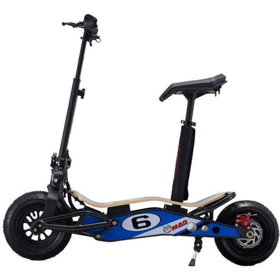 MotoTec Electric Scooter MotoTec MiniMad 800w 36v Lithium Electric Scooter-MT-MiniMad-800-Blue