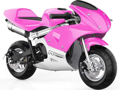 MotoTec Gas Pocket Bike MotoTec Phantom Gas Pocket Bike 49cc 2-Stroke Pink