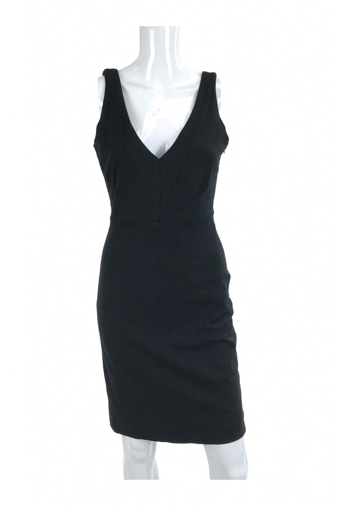 banana republic black sleeveless dress