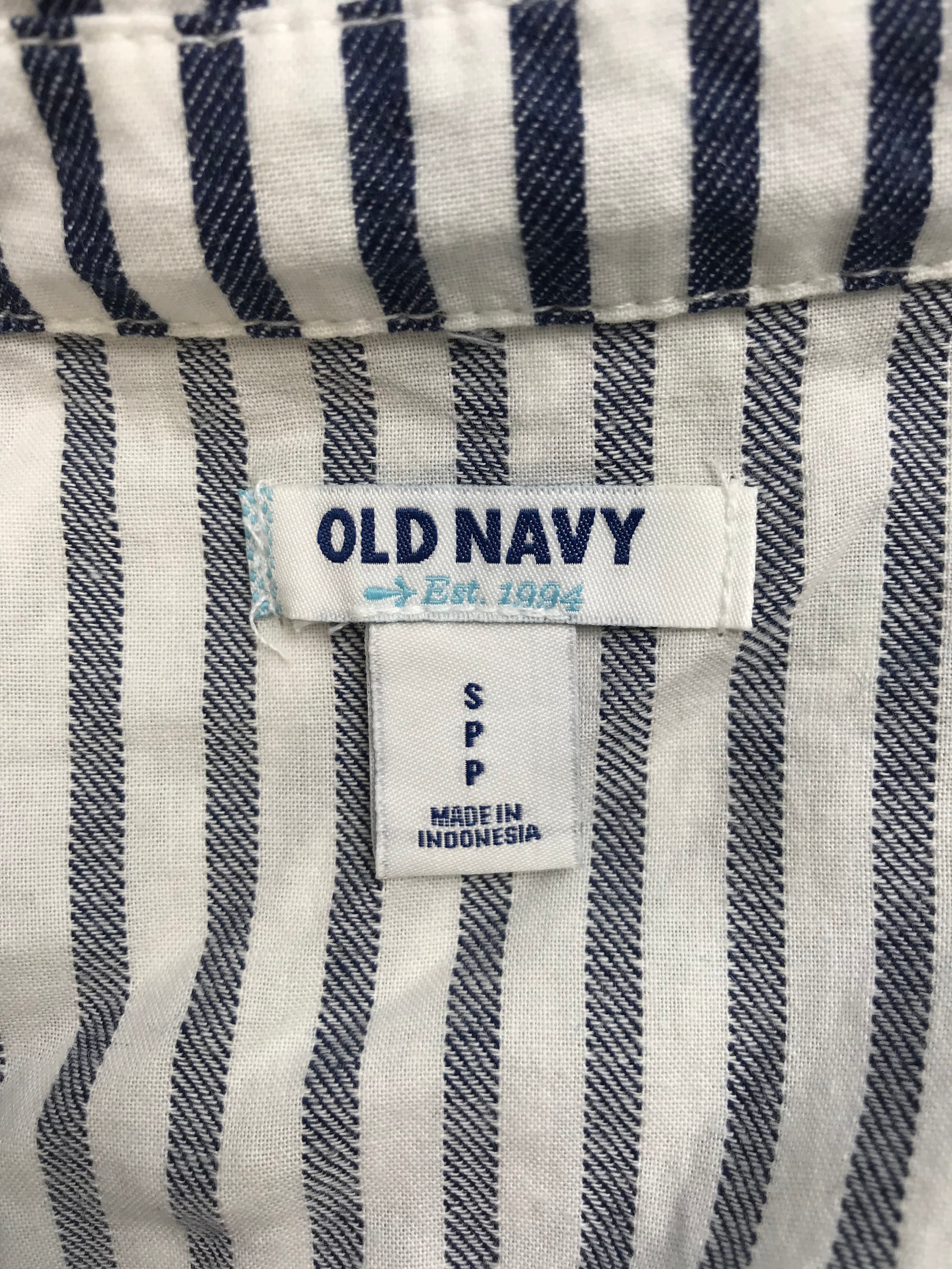 old navy blue and white dress
