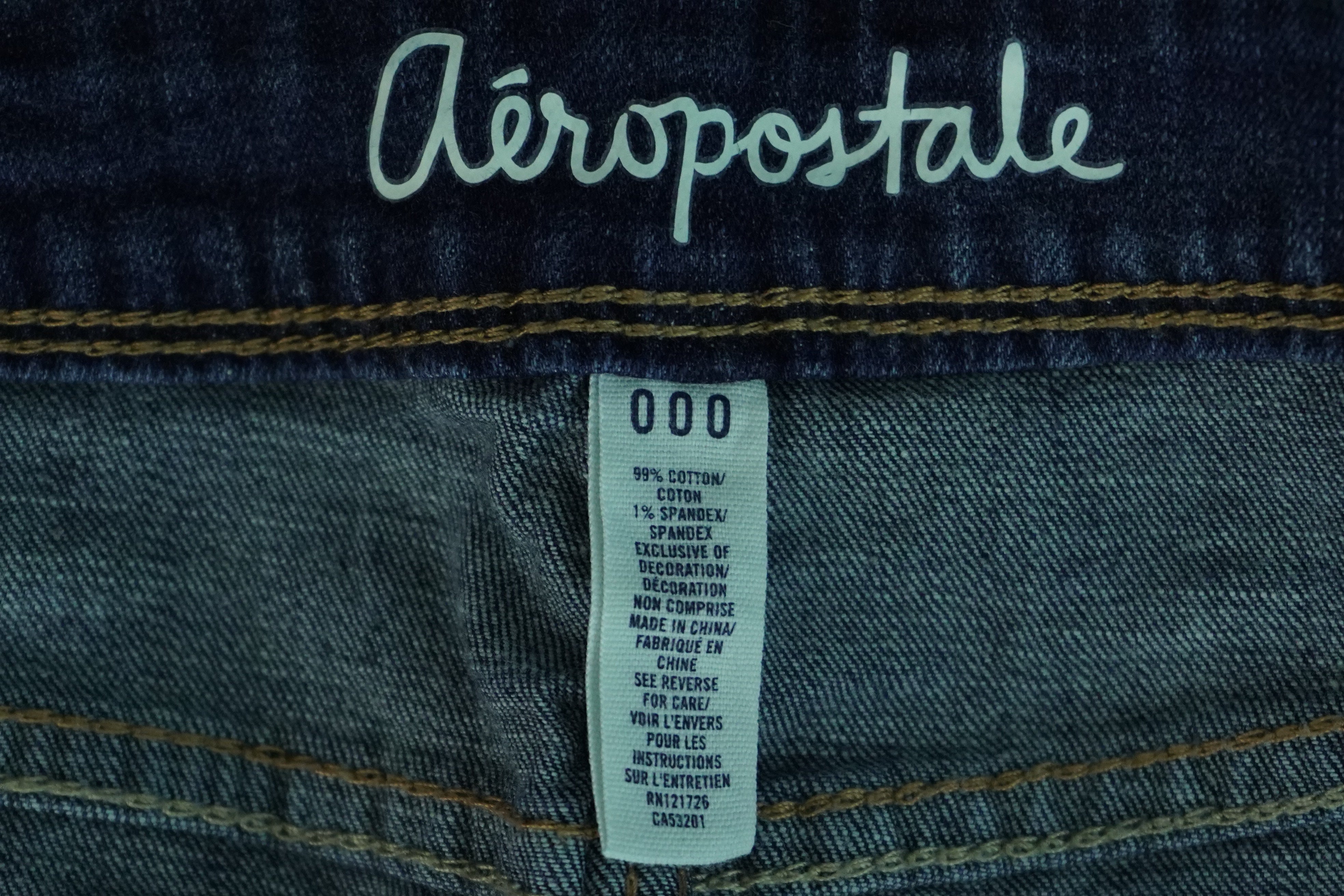 aeropostale 000 jeans