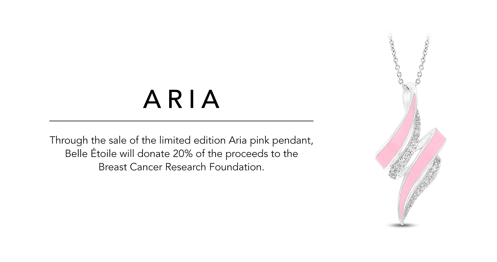 Breast Cancer Awareness Limited Edition Aria Pendant