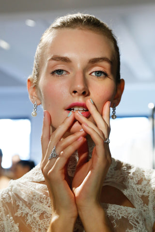 Eva Staudinger at Isabelle Armstrong's Fall 2017 Bridal Show