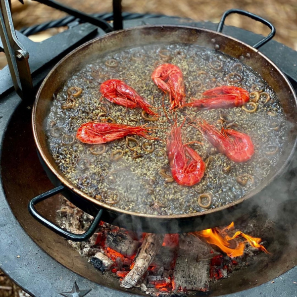 methodologie Slim traagheid Paella Pan - Open Fire Cooking | Sea Island Forge