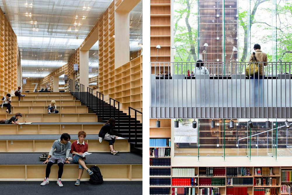architecture photos library design Musashino Art Library Tokyo