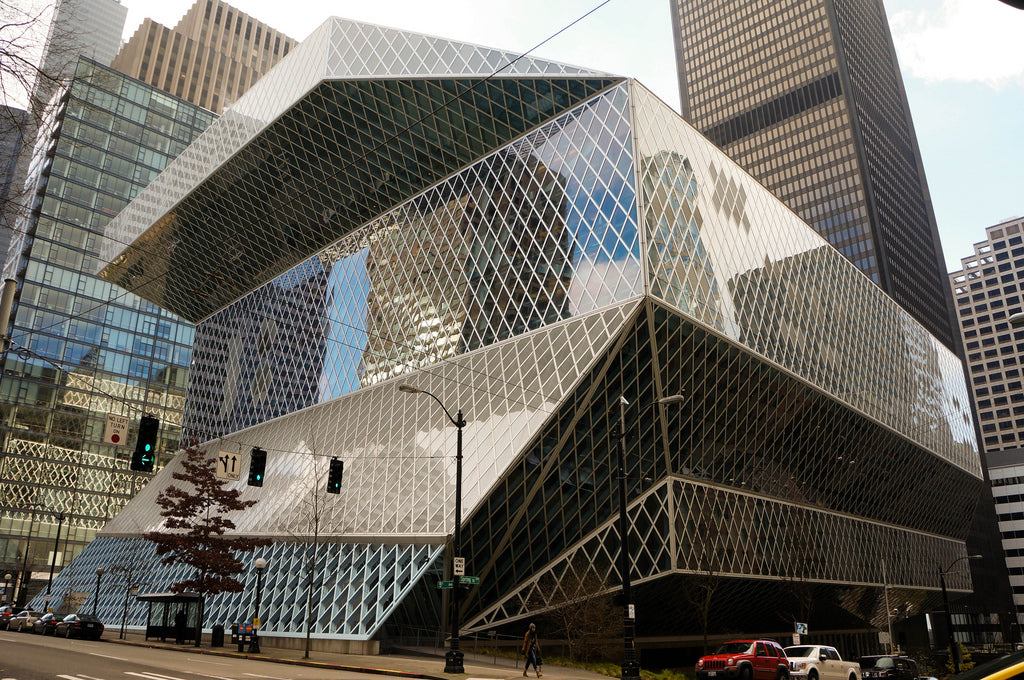 architecture photos library design Seattle Central Library