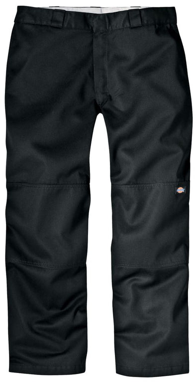 W A N T S Double Buttons Baggy Pants - Black