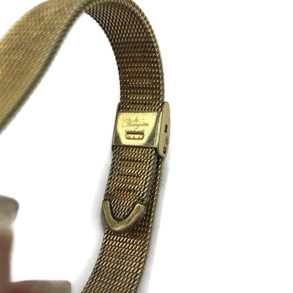 Vintage 18K Gold Omega Square Face Wristwatch W/ 10K GF ...