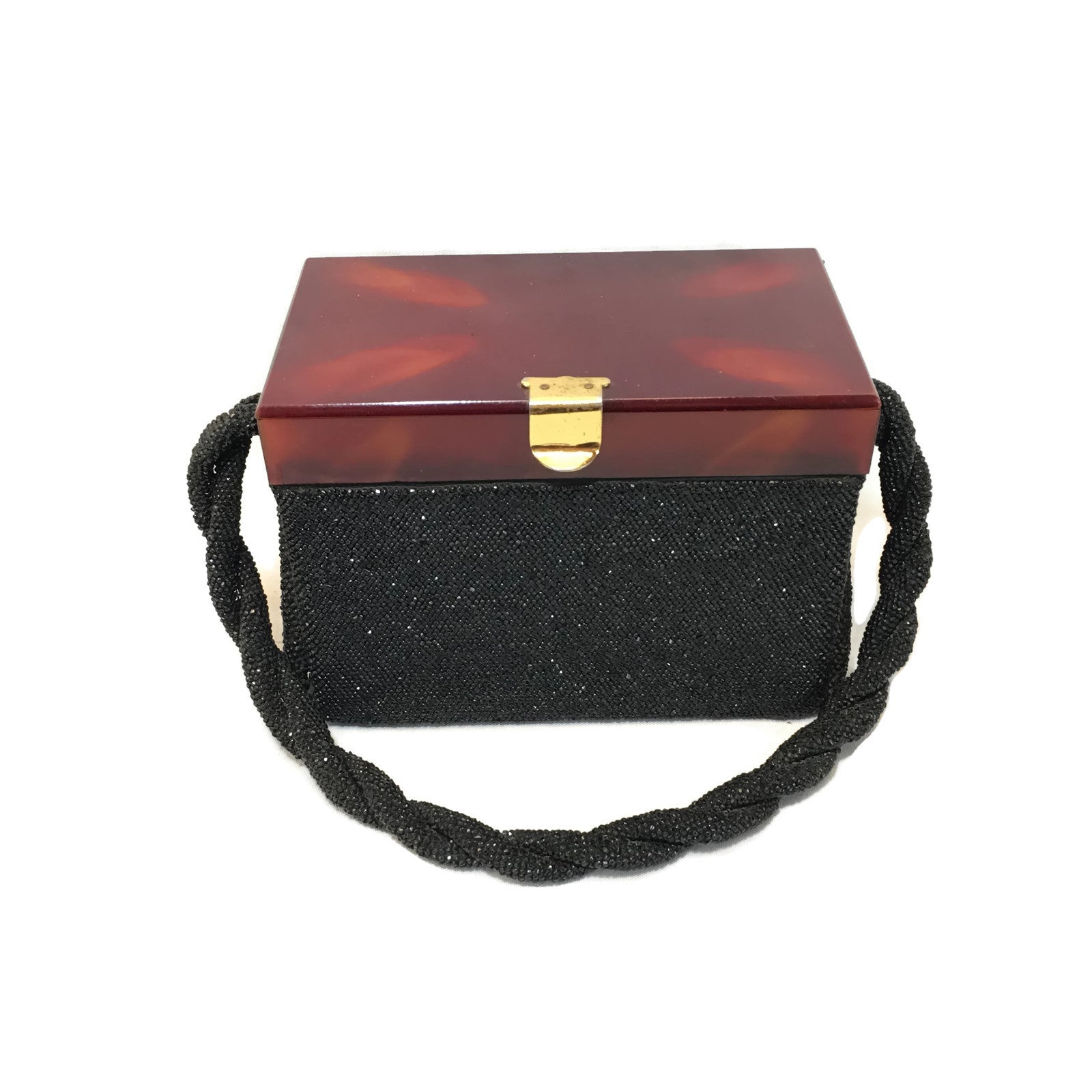 lucite handle bag