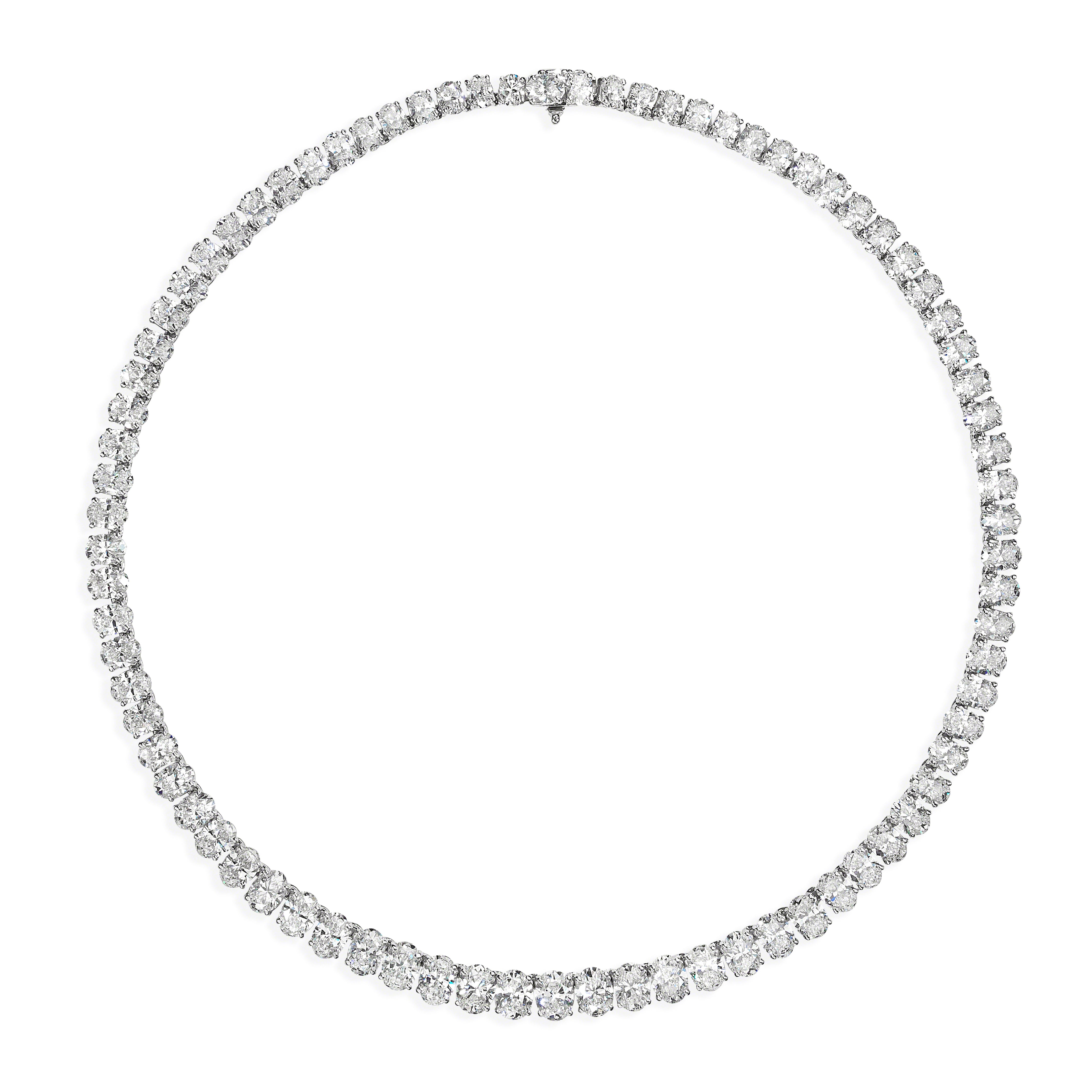 Graff 7.18ct White Gold Diamond Drop Necklace
