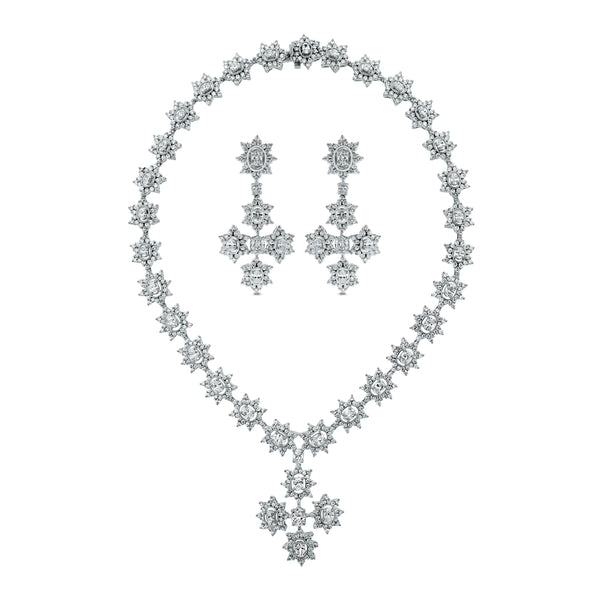 Amaya Diamond Necklace (22.45 ct Diamonds) in Gold – Beauvince