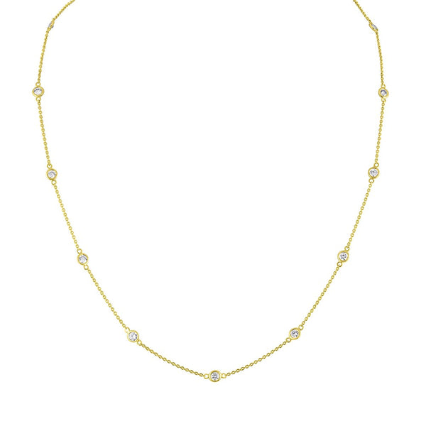 Beauvince Maira Diamond Necklace '19.26 ct Diamonds' in Gold For