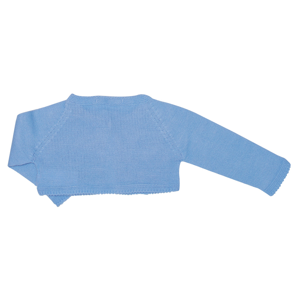Baby blue knitted bolero | Classic Spanish children wear - LUCA & LUCA