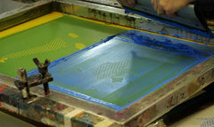 The screen on the print bed