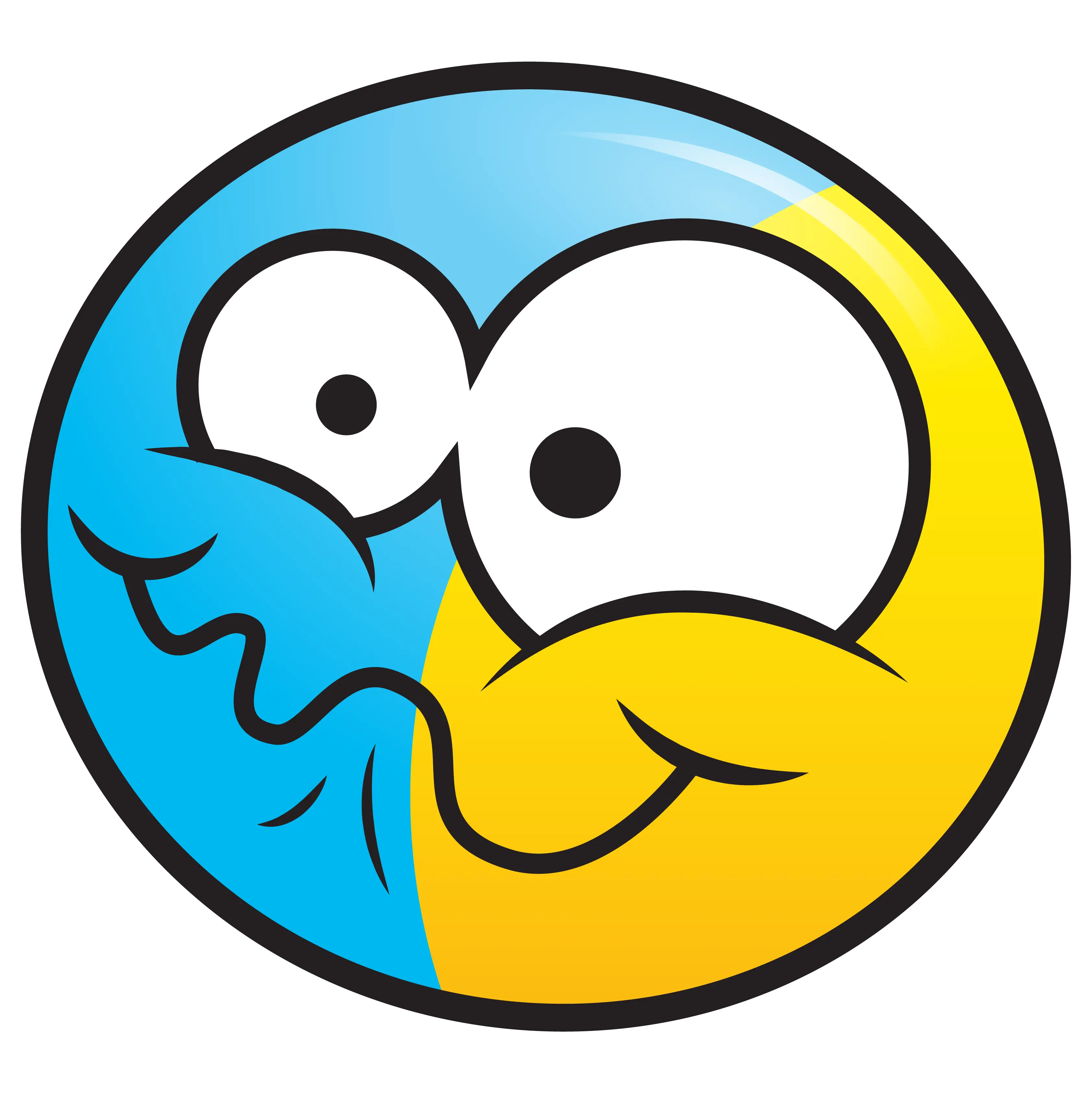 Half blue, half yellow Punchie