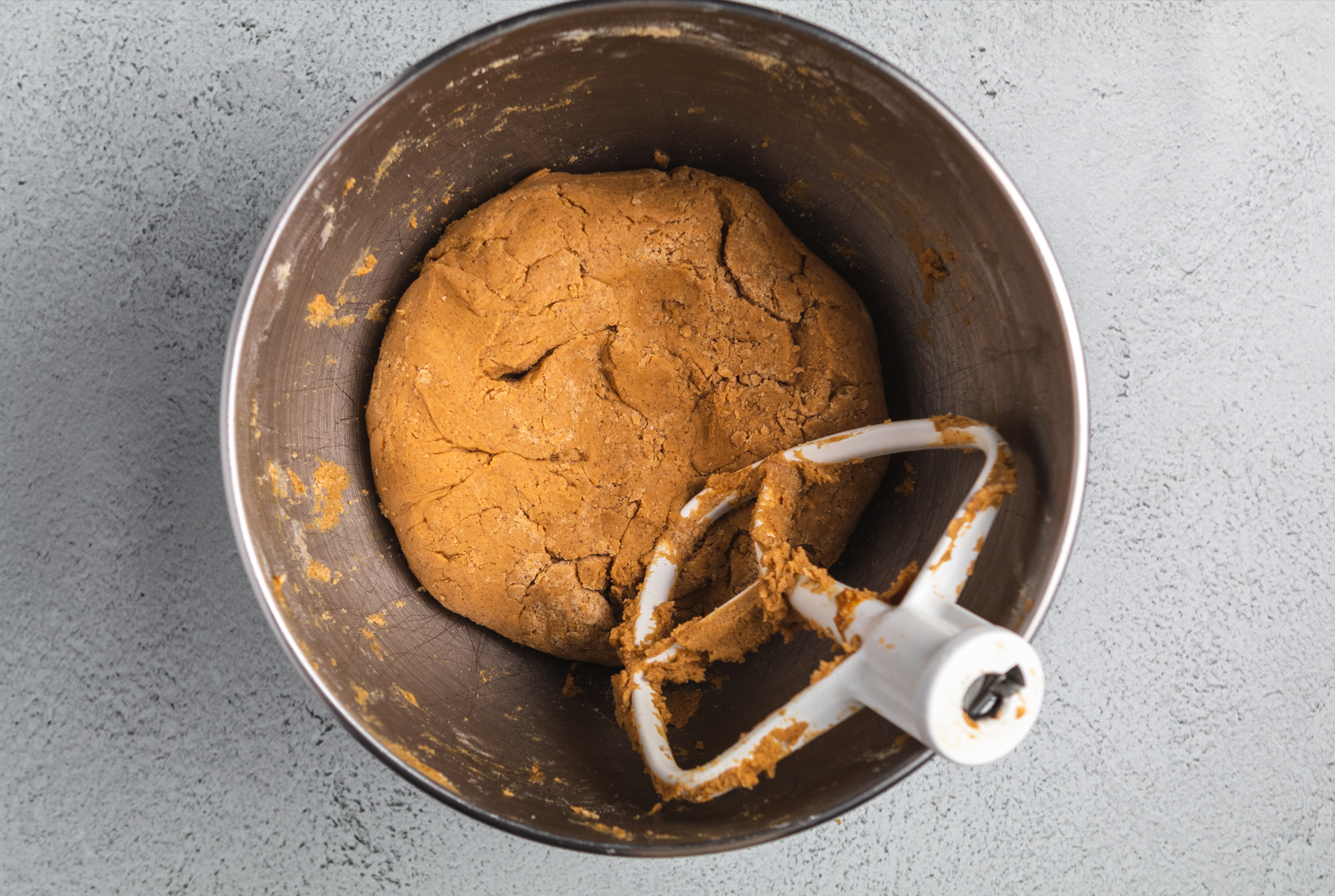 Gingerbread cookie ingredients combined together