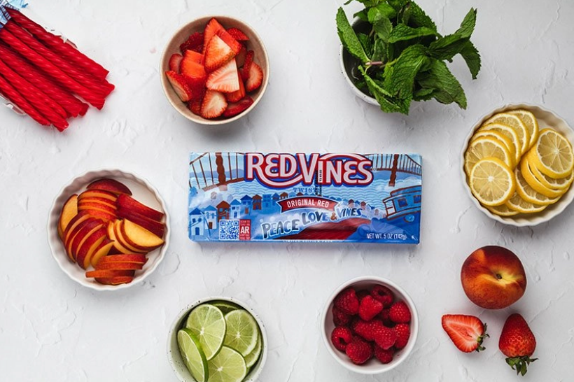 Ingredients for No-Jito Flight recipe with Red Vines Original Red Licorice Twists