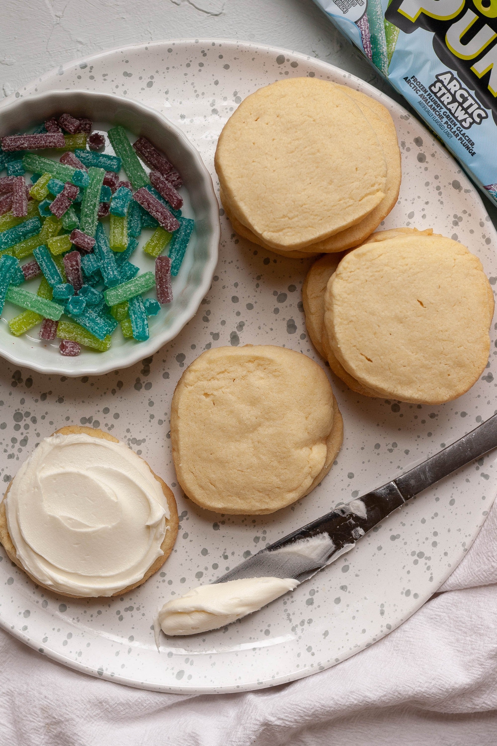 Cookies beginning to be frosted