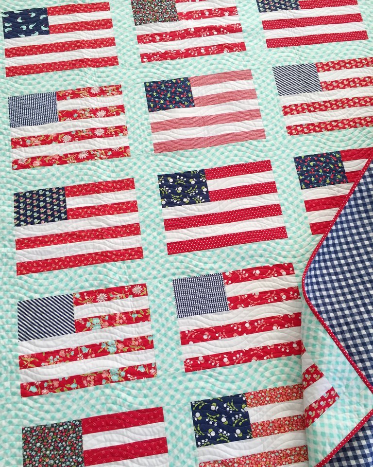 Stars and Stripes Quilt Pattern Simple Stitches Fabric Shop, LLC