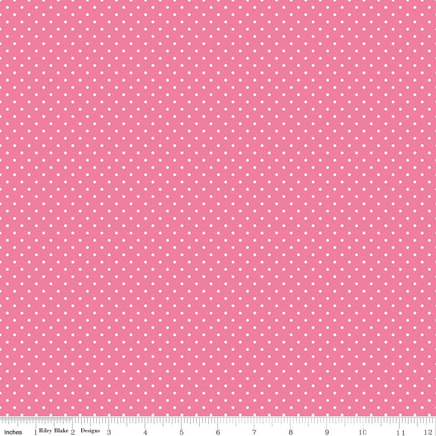 Swiss Dot Hot Pink Yardage by RBD C670-70 - PRICE PER 1/2 YARD – Simple ...