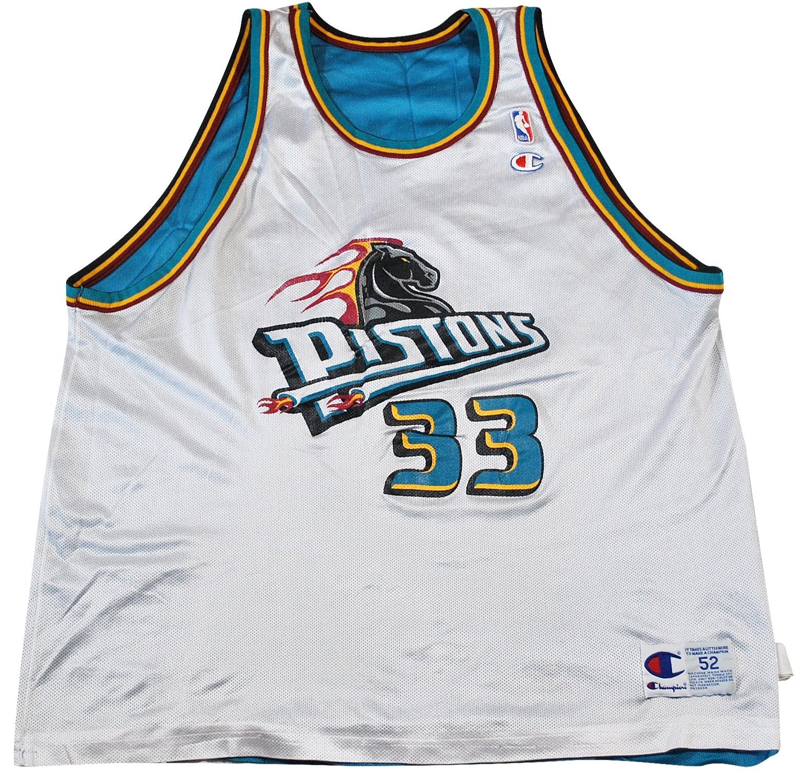 grant hill pistons champion jersey