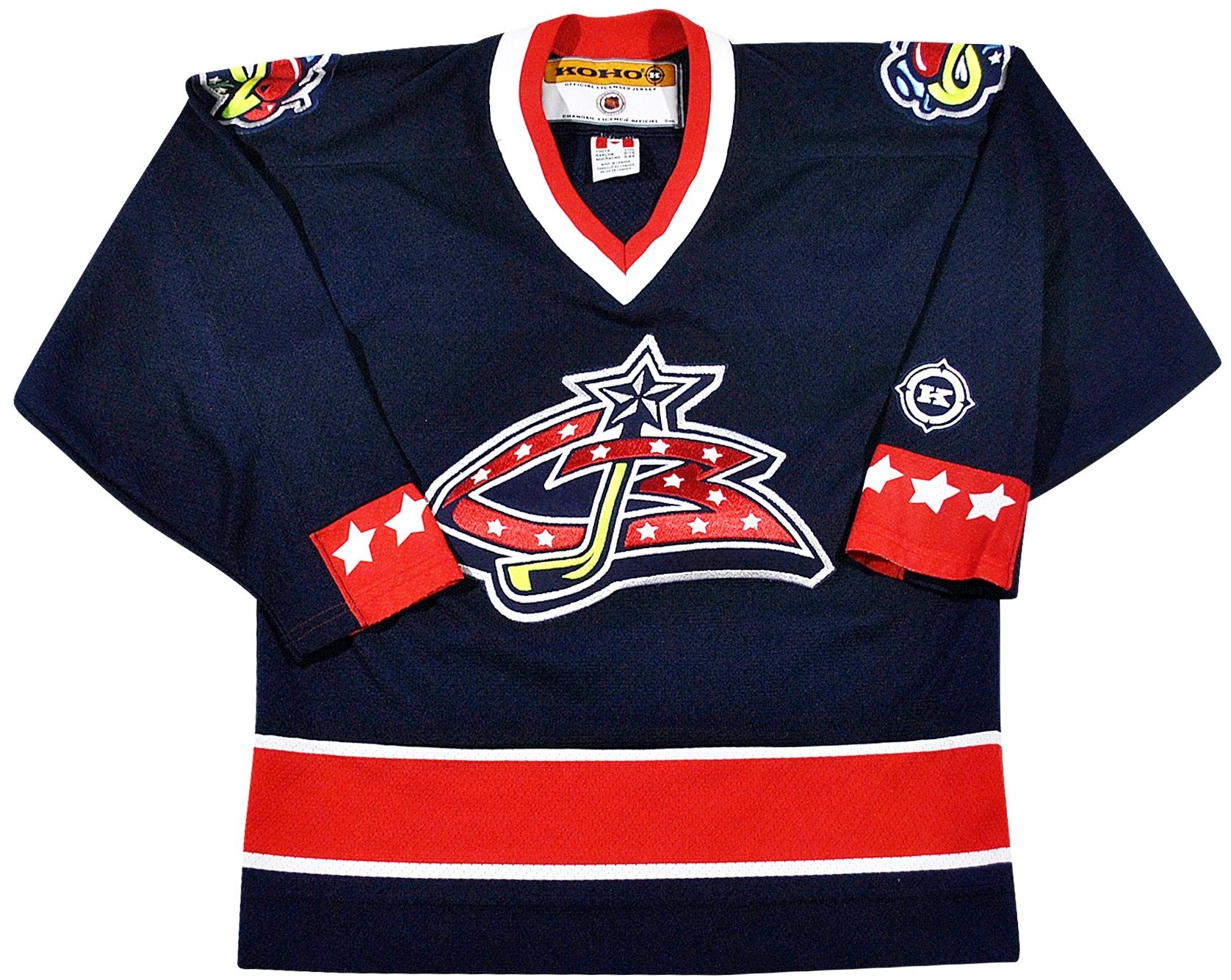 old columbus blue jackets jersey