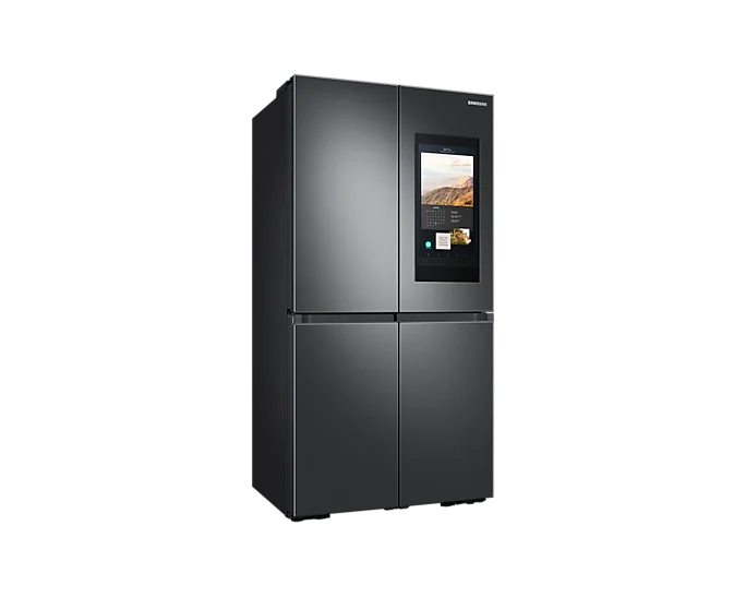 Samsung RF23A9771SG/AC 23 cu.ft. 36" 4-Door Flex Counter-Depth Refrigerator with Beverage Centerᵀᴹ and Family Hubᵀᴹ In Black Stainless Steel