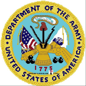 Department of the Army Seal 10 in. – Military XStitch Com